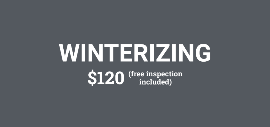 RV winterizing